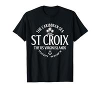 St. Croix Isole Vergini americane Mar dei Caraibi Maglietta