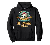 St. Croix USVI Souvenir Isole Vergini Americane Promemoria Vacanza Felpa con Cappuccio