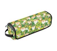 St Cute Green Gnomi Hair Tools Borsa da viaggio con cuscinetto resistente al calore Accessori per lo styling dei capelli rimovibile Organizzatore per ferri da stiro, piastre, ferri arricciacapelli