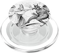 St Dunstan e il diavolo Vintage Art British Catholic Saint PopSockets PopGrip per MagSafe