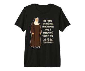 St Edith Stein Catholic Saint Quote Femminile Teresa Benedicta Maglietta Premium