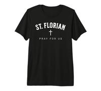 St. Florian Catholic Patron Christian Saint Maglietta Premium