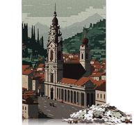 St Gallen City Pixel Art Puzzle Impossibili 1000Pcs Decorazione Per La Casa. Rilassamento E Intelligence Per Adulti E Bambini Da 12 Anni 1000pcs (38x26cm)