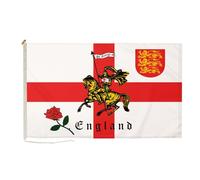 St George Charger - Bandiera resistente e durevole, 1,5 x 0,9 m, con corda e levetta FlagSuperstore