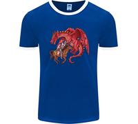 St George Che Uccide Un Drago Uomo Ringer T-Shirt FotL