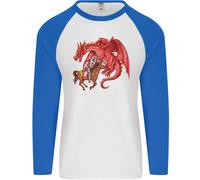 St.George Uccisione Un Dragon Uomo L/S Baseball T-Shirt