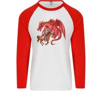 St.George Uccisione Un Dragon Uomo L/S Baseball T-Shirt