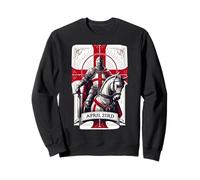 St Georges Day 23 aprile Idee Costume Patriottico Inghilterra Felpa