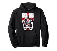 St Georges Day 23 aprile Idee Costume Patriottico Inghilterra Felpa con Cappuccio