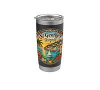 St George's Grenada Isola dei Caraibi Tropicale Bicchiere termico in acciaio inox doppia parete