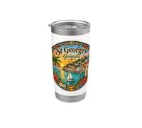 St George's Grenada Isola dei Caraibi Tropicale Bicchiere termico in acciaio inox doppia parete