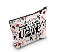 ST Gift - Borsa per il trucco, motivo: serie televisiva, ispirata al programma televisivo, con cerniera, idea regalo, Sottosopra, Borse cosmetiche