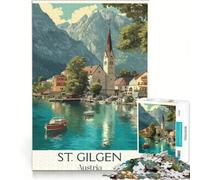 St. Gilgen Austria Puzzle da 1000 pezzi | 38x26cm Relax Games Toy Wall Decor è un'ottima idea regalo per tutta la famiglia.