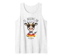 St Helens OR USA - Mucca divertente cartone animato design Canotta