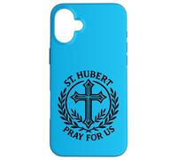 St. Hubert Prega per noi Caccia Santo Patronato Custodia per iPhone 16 Plus