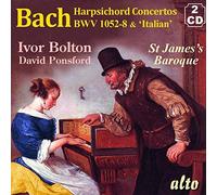 St. James Baroq J.S. Bach Concertos for Harpsichord & Strings; BWV 1052-8; (CD)