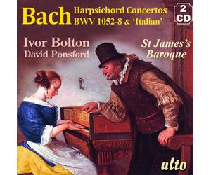 St. James Baroq J.S. Bach Concertos for Harpsichord & Strings; BWV 1052-8; (CD)