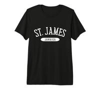 St. James - Camicia Stile College Saint James Giamaica Maglietta Premium
