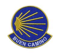 St. James Way - Toppa ricamata con scritta "Buen Camino"