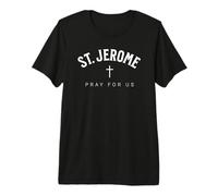 St. Jerome Catholic Patron Christian Saint Maglietta Premium