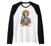 St. Joan of Arc Jeanne d'Arc French History Catholic Faith Maglia con Maniche Raglan