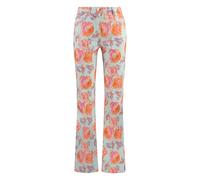 ST. JOHN, ,Trousers ,Donna ,Multicolore ,S Pantaloni in Cotone Stampato