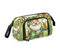 St Jolly Leprechaun Beers Astuccio per matite di grande capacità con slot per adulti per studenti scuola preppy
