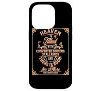 St Joseph Cafasso Heaven Sinners Room Cattolic Saint Citazioni Custodia per iPhone 14 Pro