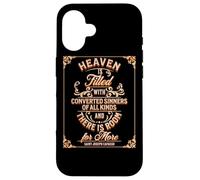 St Joseph Cafasso Heaven Sinners Room Cattolic Saint Citazioni Custodia per iPhone 16