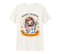 St Joseph Pray for Us Cattolica Chiesa per Bambini e Ragazzi Maglietta Premium