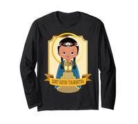 St Kateri Tekakwitha Giglio dei Mohawks Cattolico Santo Carino Maglia a Manica