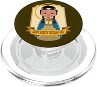 St Kateri Tekakwitha Giglio dei Mohawks Cattolico Santo Carino PopSockets PopGrip per MagSafe