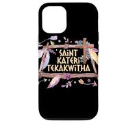 St Kateri Tekakwitha Giglio del Santo cattolico Mohawk Custodia per iPhone 12/12 Pro