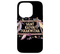 St Kateri Tekakwitha Giglio del Santo cattolico Mohawk Custodia per iPhone 14 Pro