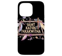 St Kateri Tekakwitha Giglio del Santo cattolico Mohawk Custodia per iPhone 14 Pro Max