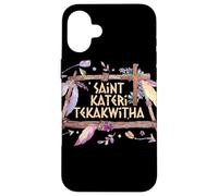 St Kateri Tekakwitha Giglio del Santo cattolico Mohawk Custodia per iPhone 16 Plus