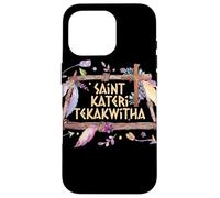 St Kateri Tekakwitha Giglio del Santo cattolico Mohawk Custodia per iPhone 16 Pro