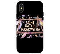 St Kateri Tekakwitha Giglio del Santo cattolico Mohawk Custodia per iPhone X/XS