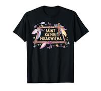 St Kateri Tekakwitha Giglio del Santo cattolico Mohawk Maglietta
