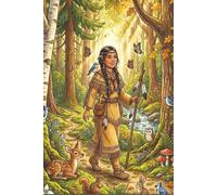 St. Kateri Tekawitha Nature Notebook | Whimsical Woodland Design | Prayer, Mass Adoration Journal for Children ages 4-12: 6 x 9 |120 Pages of Wide Rule With Space to Draw