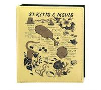 St. Kitts & Nevis Map Embossed photo album 100 photos/4 x 6