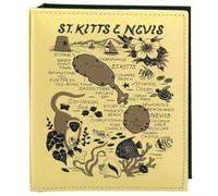 St. Kitts & Nevis Map Embossed photo album 200 photos/4 x 6
