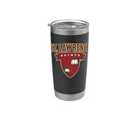 St. Lawrence University Saints Shield Logo Bicchiere termico in acciaio inox doppia parete