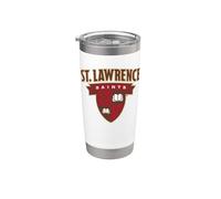 St. Lawrence University Saints Shield Logo Bicchiere termico in acciaio inox doppia parete