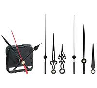 St. Leonhard Clock Making Sets - Un Orologio Orologio da Parete: Meccanismo Silenzioso e Scorrevole, con 3 Set di lancette (Un Silenzioso, Movimento al Quarzo con puntatore)