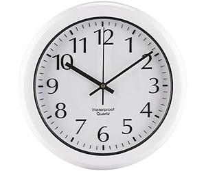 St. Leonhard Wall Clocks - orologio esterno resistente alle intemperie: Orologio da parete impermeabile radiocontrollato in una custodia lucida (da giardino resistente alle intemperie con radio)