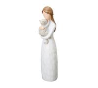 ST.LORIAN Statuetta commemorativa dipinta a mano, angelo dell'amicizia, regalo per la perdita del gatto
