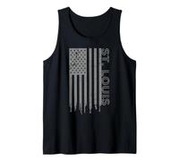 St. Louis Bandiera Americana Patriottica USA City St. Louis Canotta