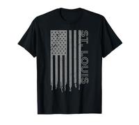 St. Louis Bandiera Americana Patriottica USA City St. Louis Maglietta