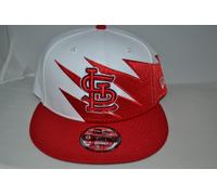 St.Louis Cardinals New Era Frastagliato 9FIFTY Snapback Cappello - Rosso Bianco